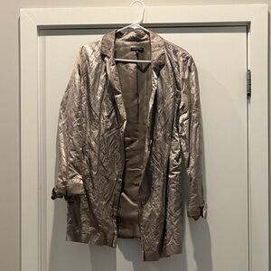 Eileen Fisher Shimmering Silver Blazer